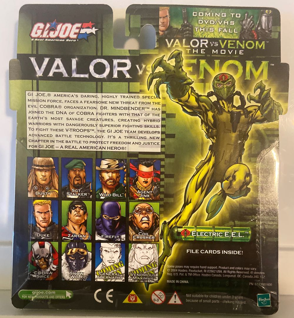 GI Joe Valor Be Venom Tunnel Rat vs Electric E.E.L. (VvV) - Hasbro (G.I. Joe - Valor vs Venom) action figure collectible [Barcode 076930559505] - Main Image 2