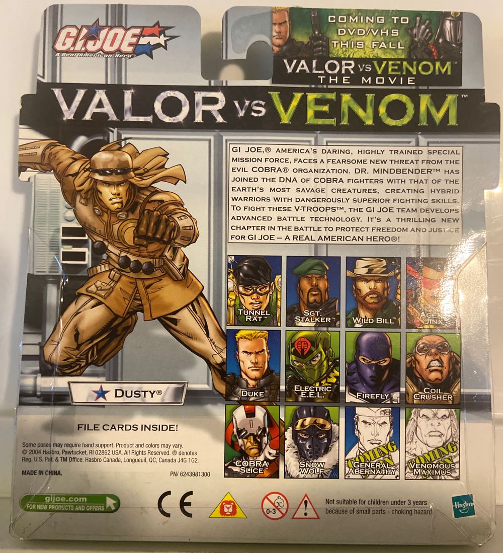 G.I. Joe Valor Ve Venom Dusty vs Zartan (VvV) - Hasbro (G.I. Joe - Valor vs Venom) action figure collectible [Barcode 076930559451] - Main Image 2