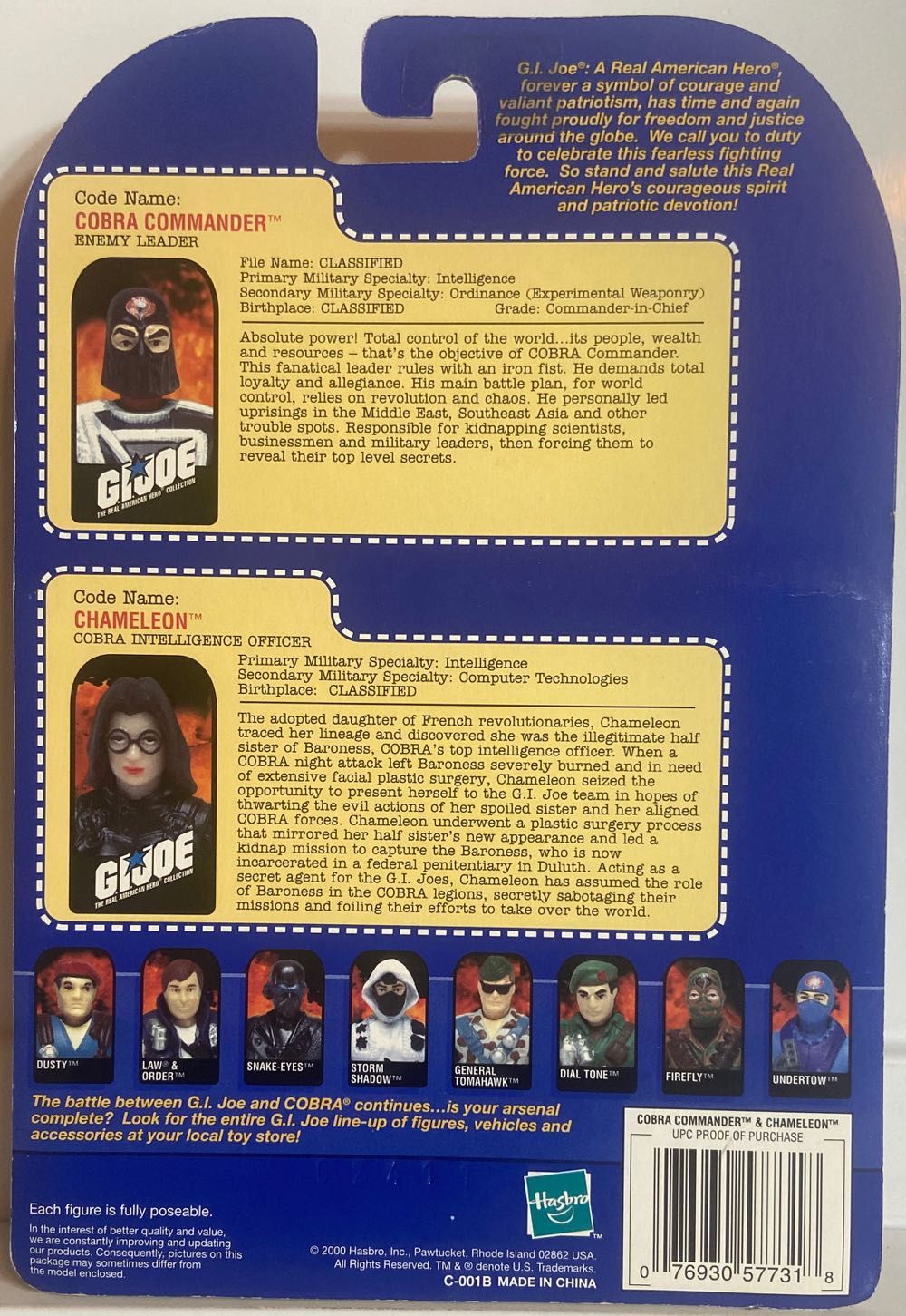 Cobra Commander & Chameleon - Hasbro (G.I. Joe) action figure collectible [Barcode 076930577318] - Main Image 2