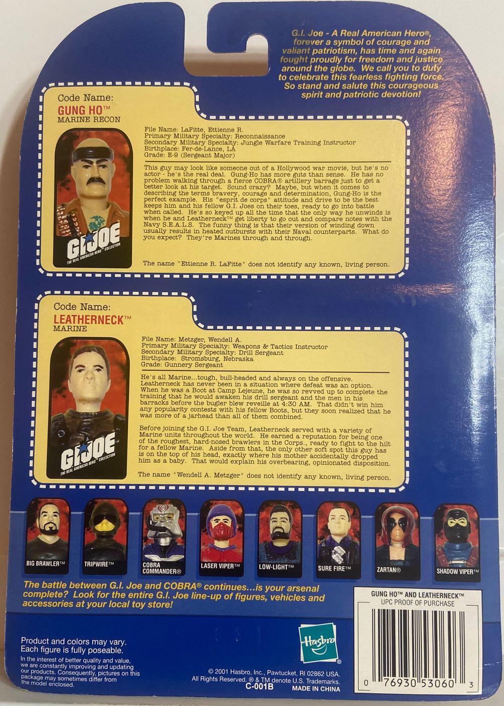 Gung Ho & Leatherneck - Hasbro (G.I. Joe - Special Collector’s Edition) action figure collectible [Barcode 076930530603] - Main Image 2
