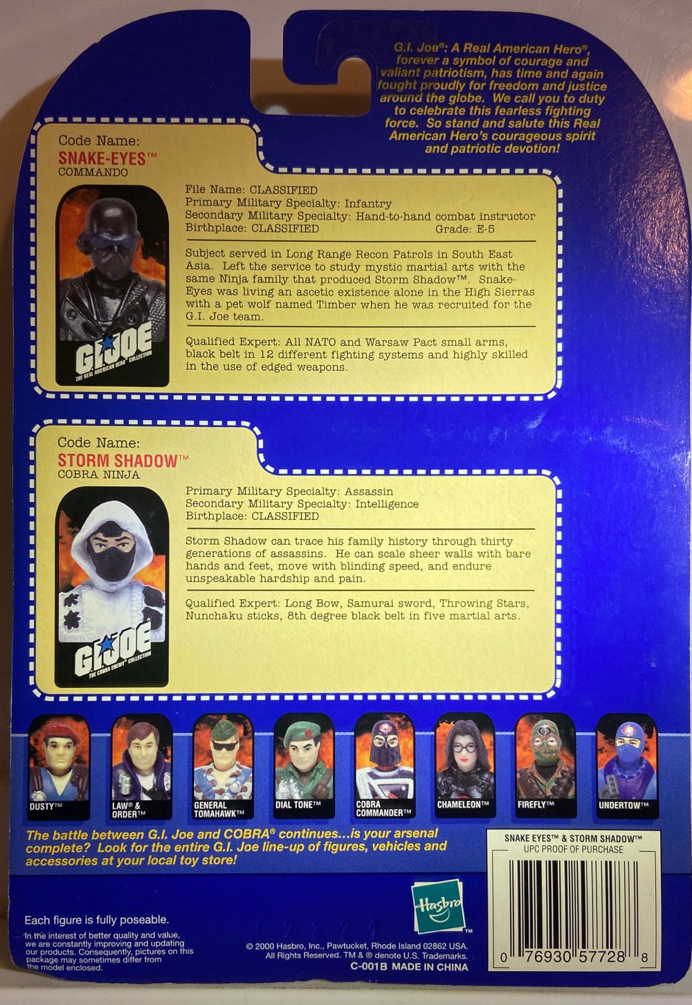 Snake Eyes & Storm Shadow - Hasbro (G.I. Joe) action figure collectible [Barcode 076930577288] - Main Image 2