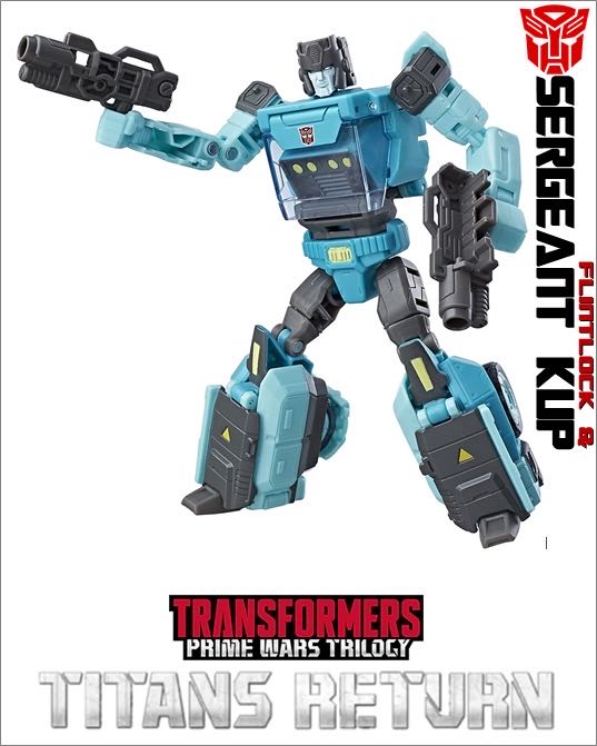 Flintlock & Sergeant Kup - Hasbro (PRIME WARS TRILOGY | Titans Return) action figure collectible - Main Image 2