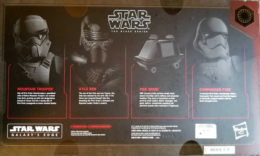 Black Series Red Exclusive The First Order Boxset Disney Star Wars Galaxy’s Edge 2019 - Disney Galaxy’s Edge Shops (Star Wars Galaxy’s Edge Merchandise) action figure collectible [Barcode 400021145153] - Main Image 4