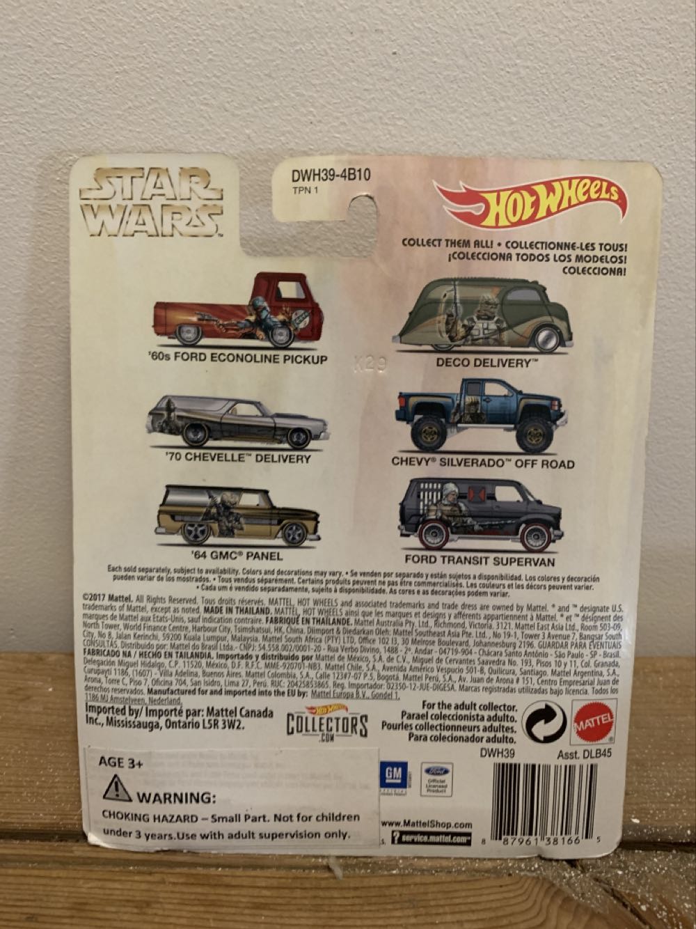 Star Wars Hot Wheels Bounty Hunter Series 4-LOM GMC Panel - Hotwheels action figure collectible [Barcode 887961381665] - Main Image 2