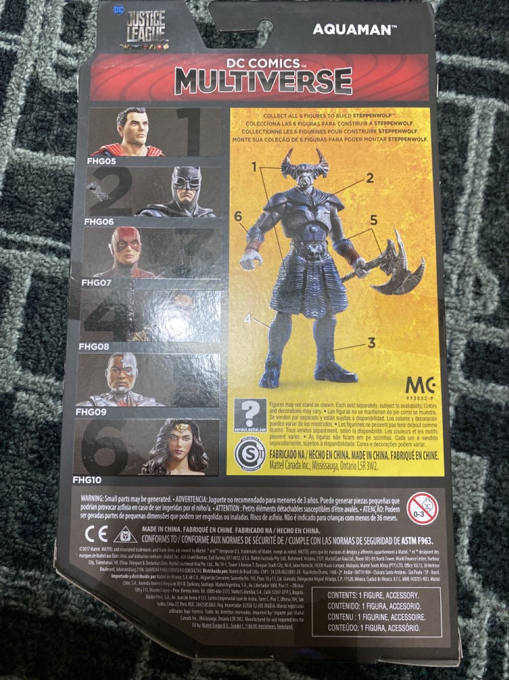 Justice League Aquaman - Mattel (Justice League) action figure collectible [Barcode 887961522433] - Main Image 2