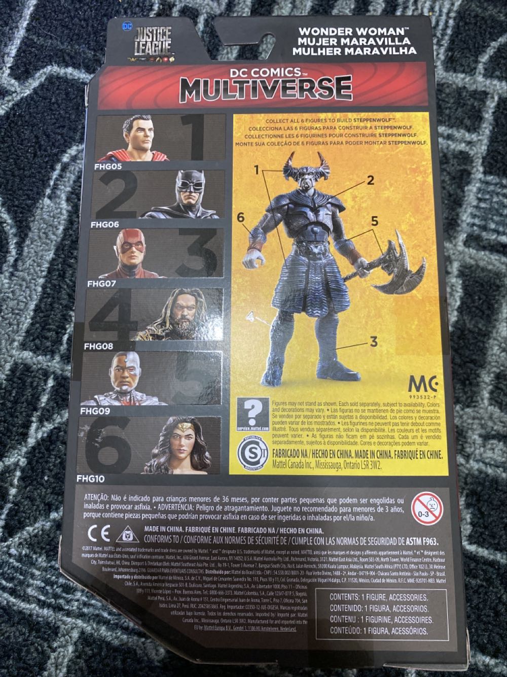 Justice League Wonder Woman - Mattel (Justice League) action figure collectible [Barcode 887961522389] - Main Image 2