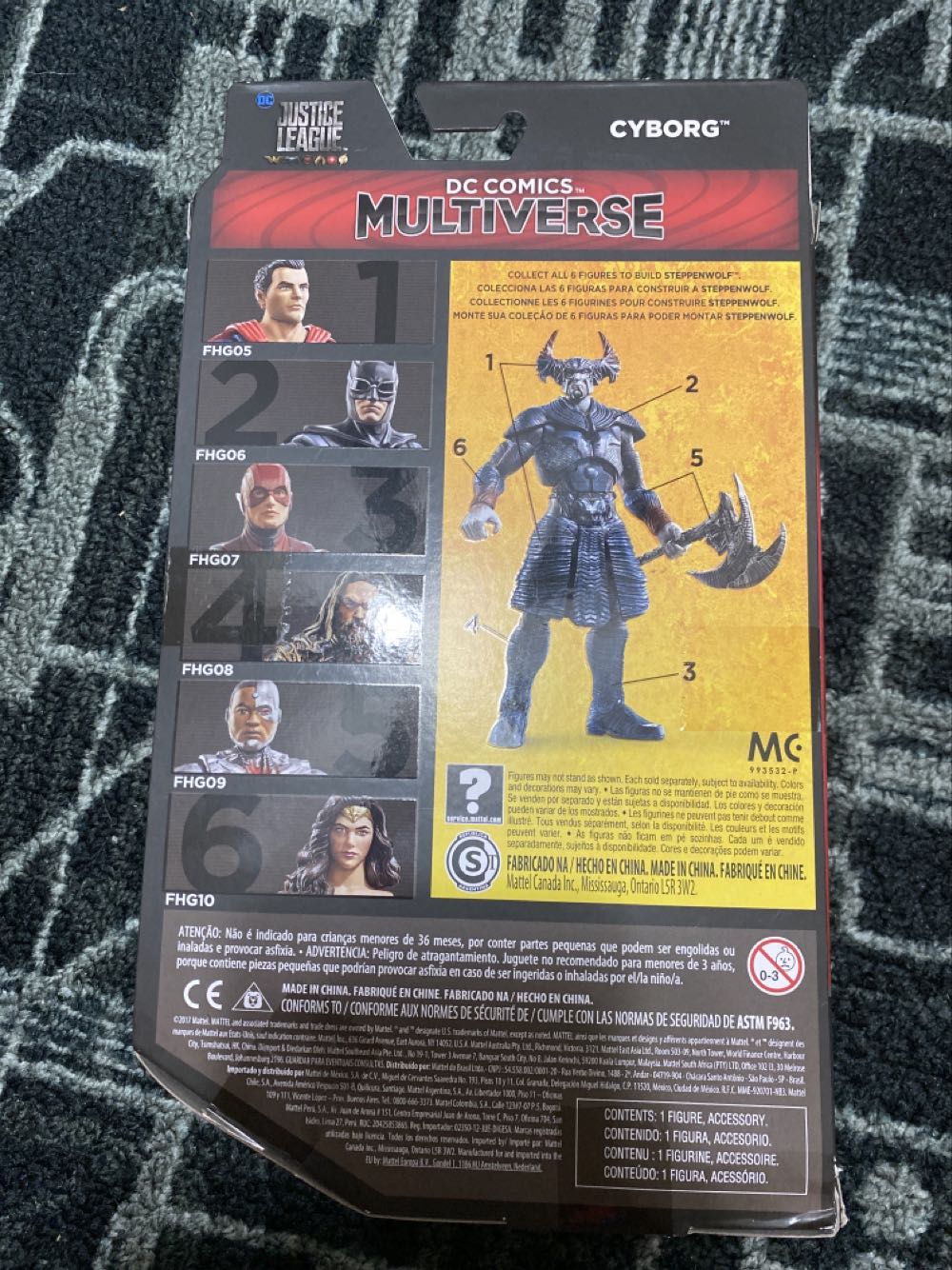 Cyborg - DC Multiverse (Justice League) - Mattel (Justice League) action figure collectible [Barcode 887961522419] - Main Image 2