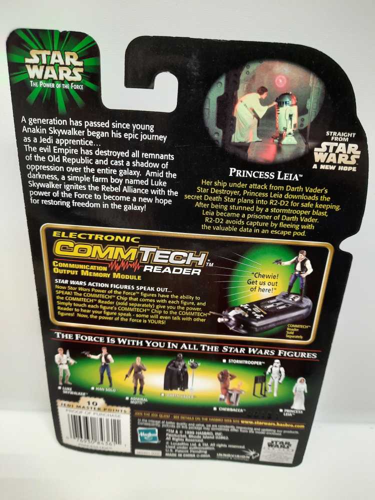 Princess Leia w/ Sporting Blaster - Hasbro (Star Wars Power Of The Force (Starburst)) action figure collectible [Barcode 076930843611] - Main Image 2