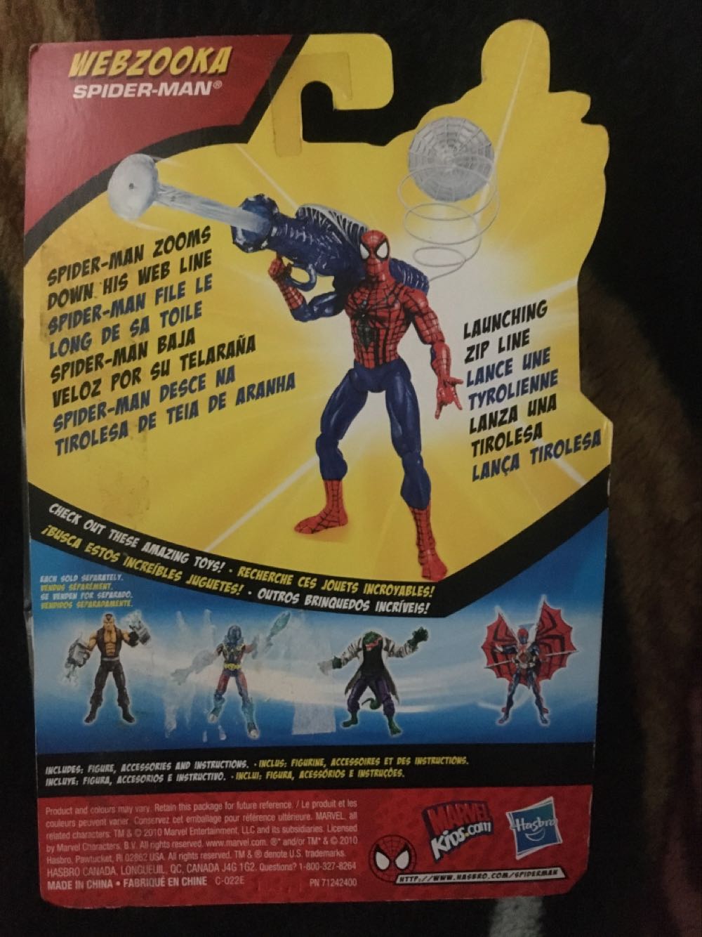 WEBZOOKA Spider Man - Hasbro - Marvel action figure collectible [Barcode 653569564188] - Main Image 2