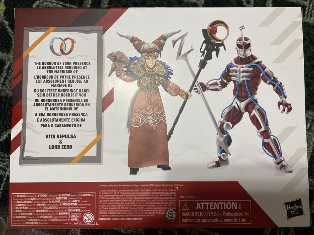 Lord Zedd & Rita Repulsa - Hasbro (Mighty Morphin Power Rangers) action figure collectible [Barcode 5010993730377] - Main Image 2