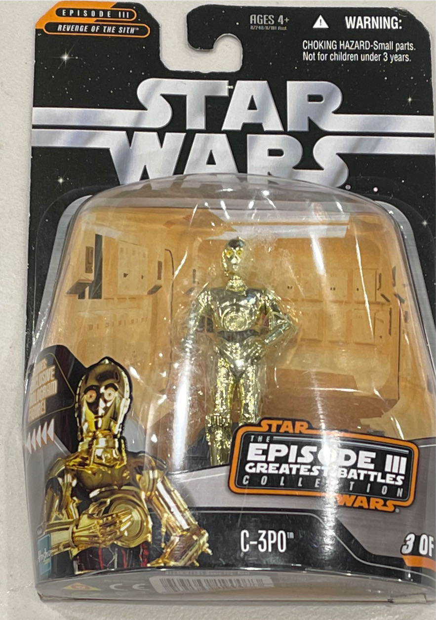 C-3PO  (Star Wars Episode III Greatest Battles) action figure collectible [Barcode 653569190073] - Main Image 4