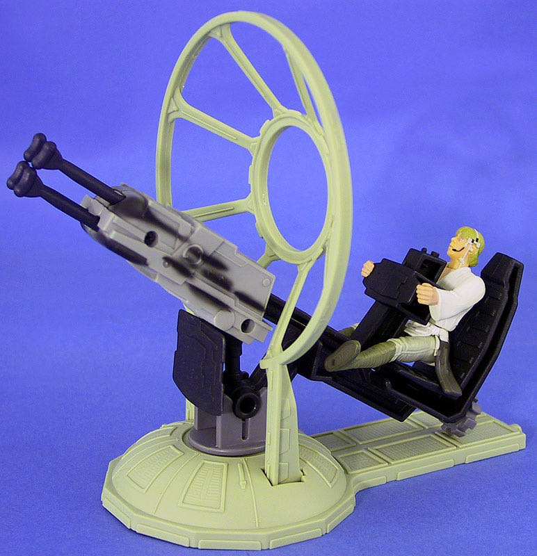 Millennium Falcon And Luke Skywalker (Gunner Station) - Kenner / Hasbro (The Power Of The Force (1997 - 1998)(Gunner Stations)) action figure collectible [Barcode 076281698489] - Main Image 4
