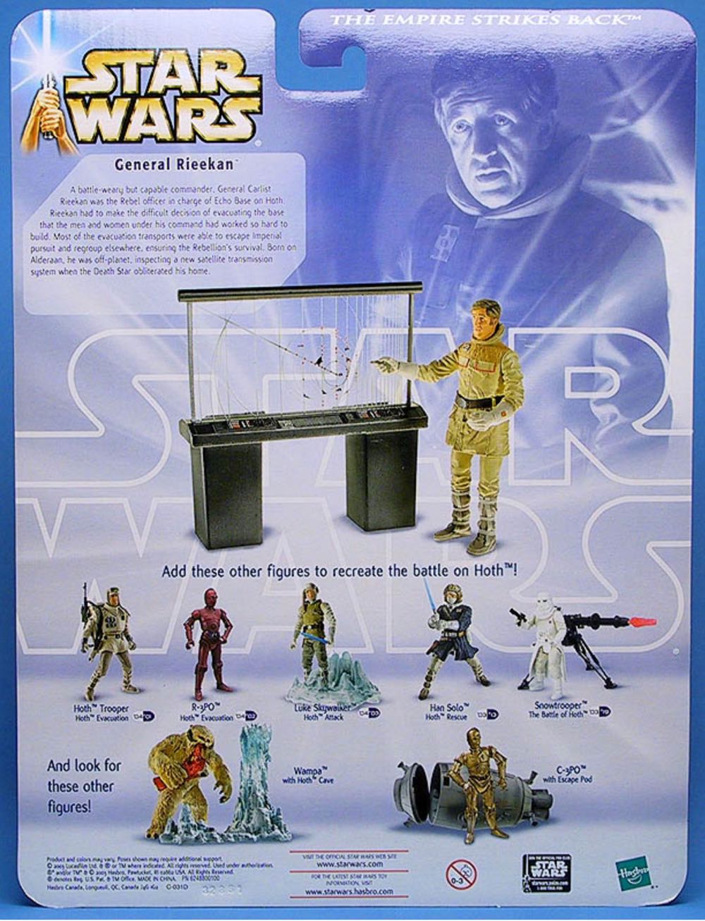 General Rieekan With Hoth Tactical Screen (Hoth Evacuation) - Hasbro (Saga (Phase III)(Ultra Figures)) action figure collectible [Barcode 076930847138] - Main Image 2