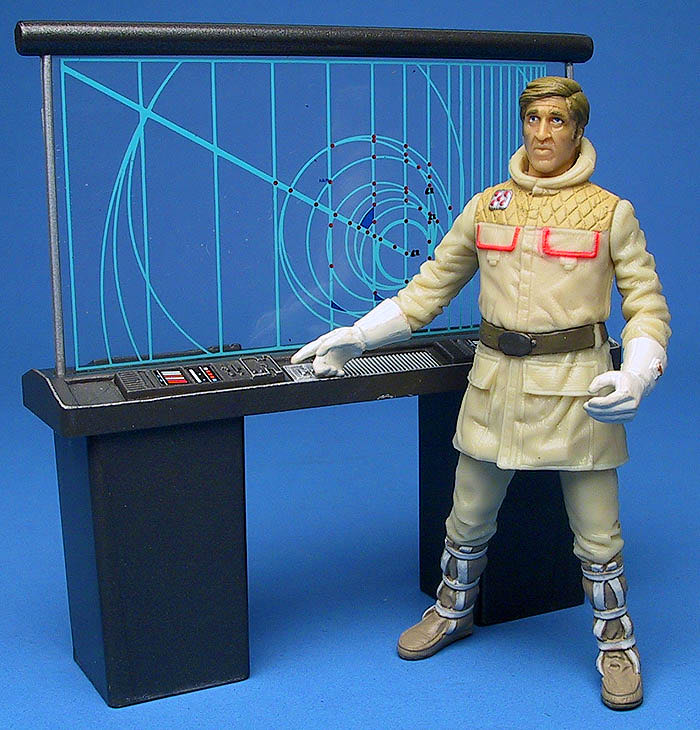 General Rieekan With Hoth Tactical Screen (Hoth Evacuation) - Hasbro (Saga (Phase III)(Ultra Figures)) action figure collectible [Barcode 076930847138] - Main Image 4