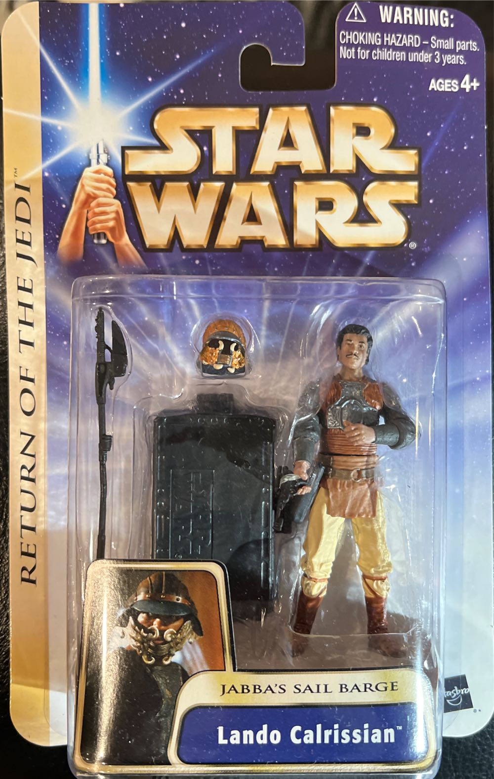 Star Wars: Saga – Lando Calrissian (Jabbas Sail Barge) - Hasbro (Return Of The Jedi) action figure collectible [Barcode 076930847435] - Main Image 3