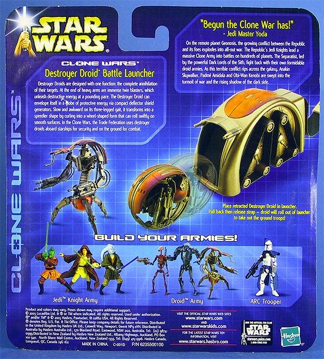 Destroyer Droid Battle Launcher (Separatist Forces) - Hasbro (Multipack) action figure collectible [Barcode 076930849880] - Main Image 2