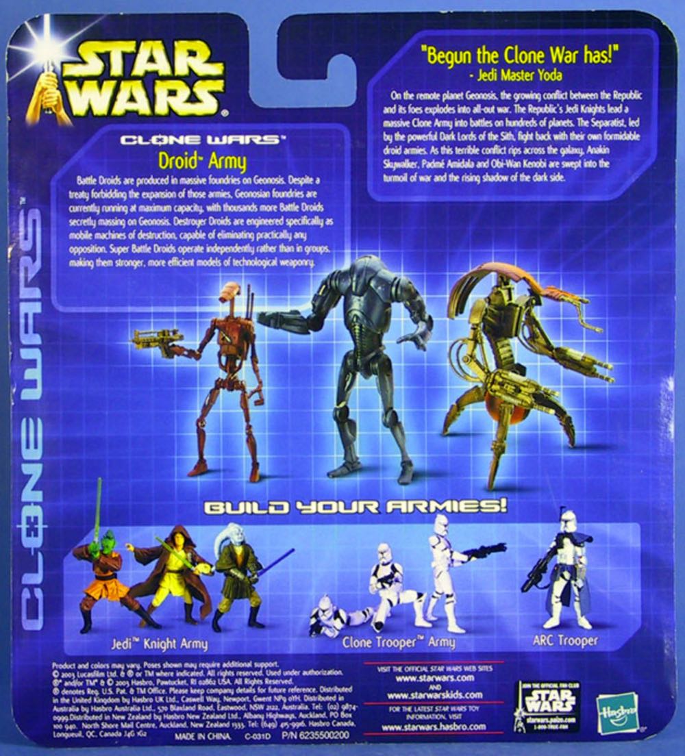 Droid Army (Separatist Forces) - Hasbro (Multipack) action figure collectible [Barcode 076930849927] - Main Image 2