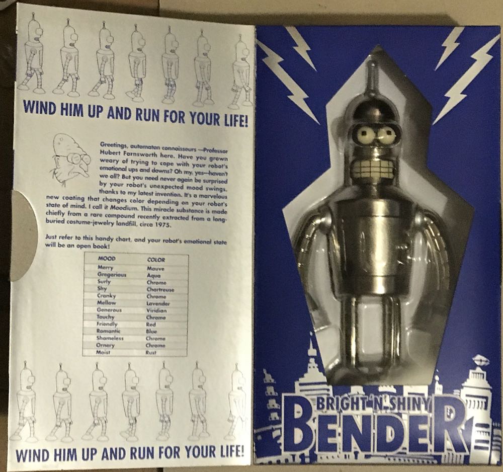 Futurama Bender, Bright ‘N’ Shiny  (Futurama) action figure collectible [Barcode 642063006034] - Main Image 2