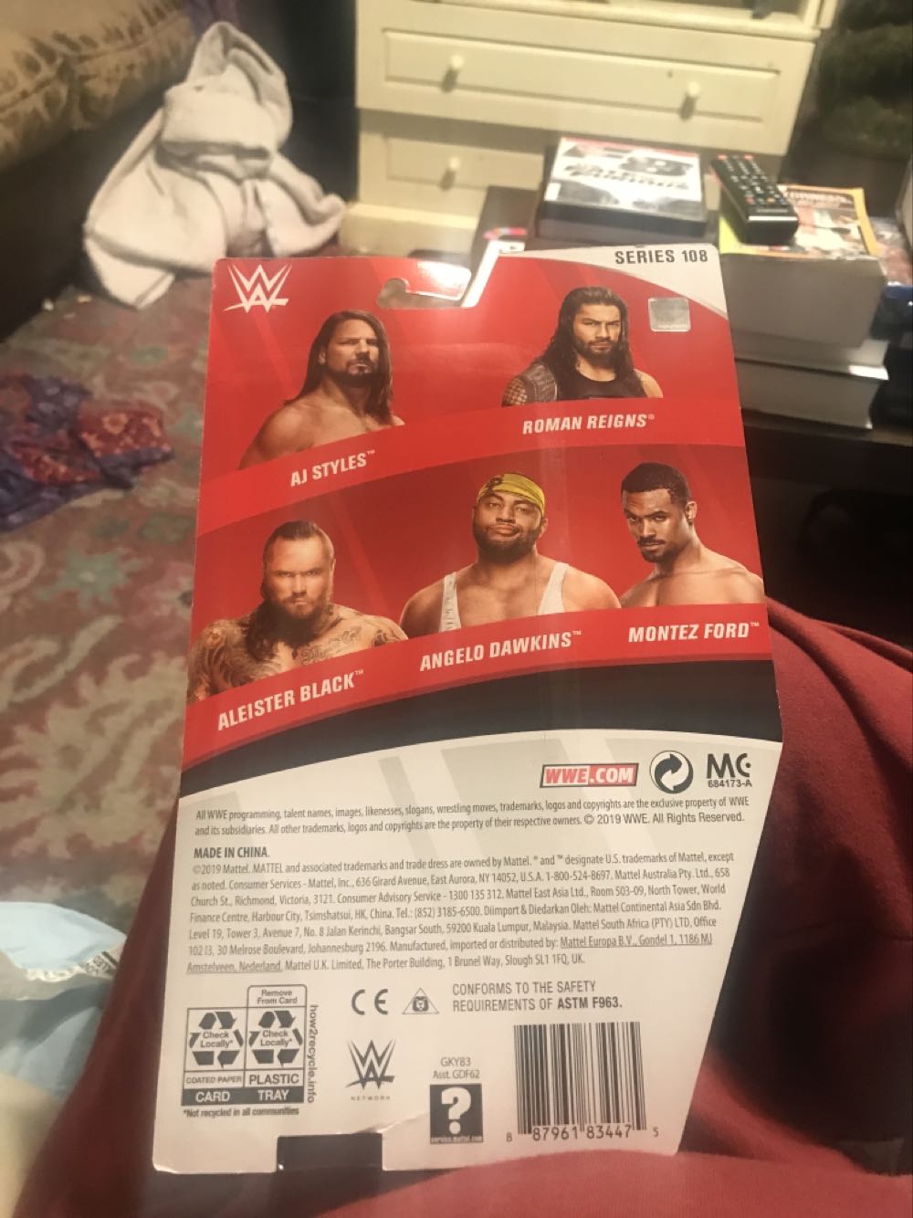 Aleister Black - Mattel Inc (WWE Basic Series #108) action figure collectible [Barcode 887961834475] - Main Image 3