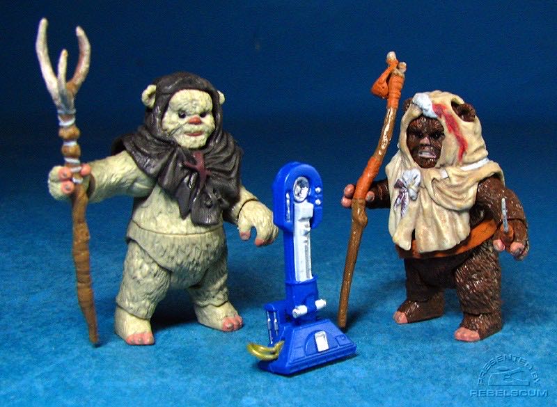 Ewoks (Paploo & Nho’Apakk) - Hasbro (Droid Factory) action figure collectible [Barcode 653569429876] - Main Image 4