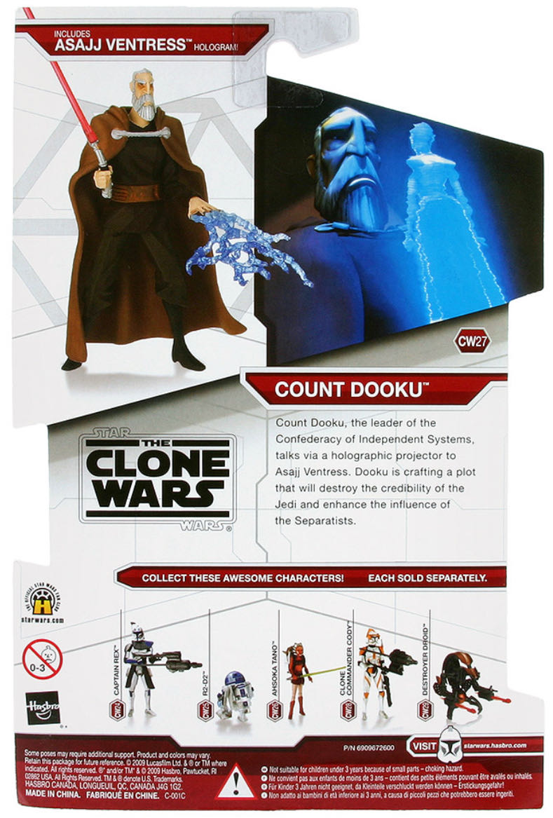 Count Dooku - Hasbro (Star Wars) action figure collectible [Barcode 653569440031] - Main Image 3