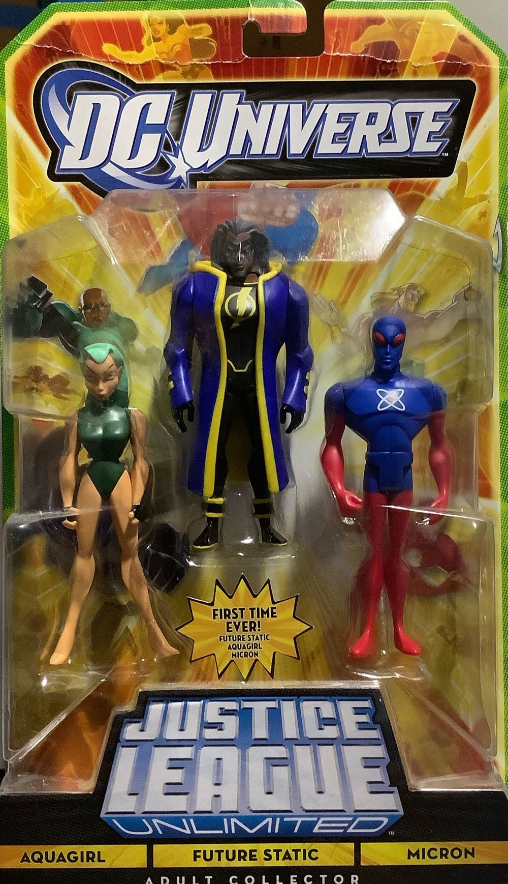 JLU 3-Pack Aquagirl Future Static Micron - Mattel (Justice League Unlimited) action figure collectible [Barcode 027084974263] - Main Image 2