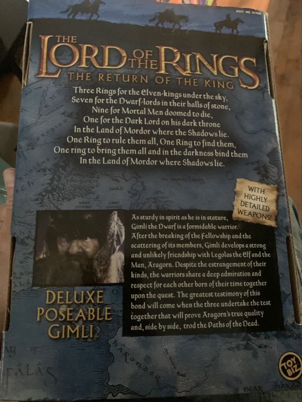 Gimli  action figure collectible [Barcode 035112813521] - Main Image 2