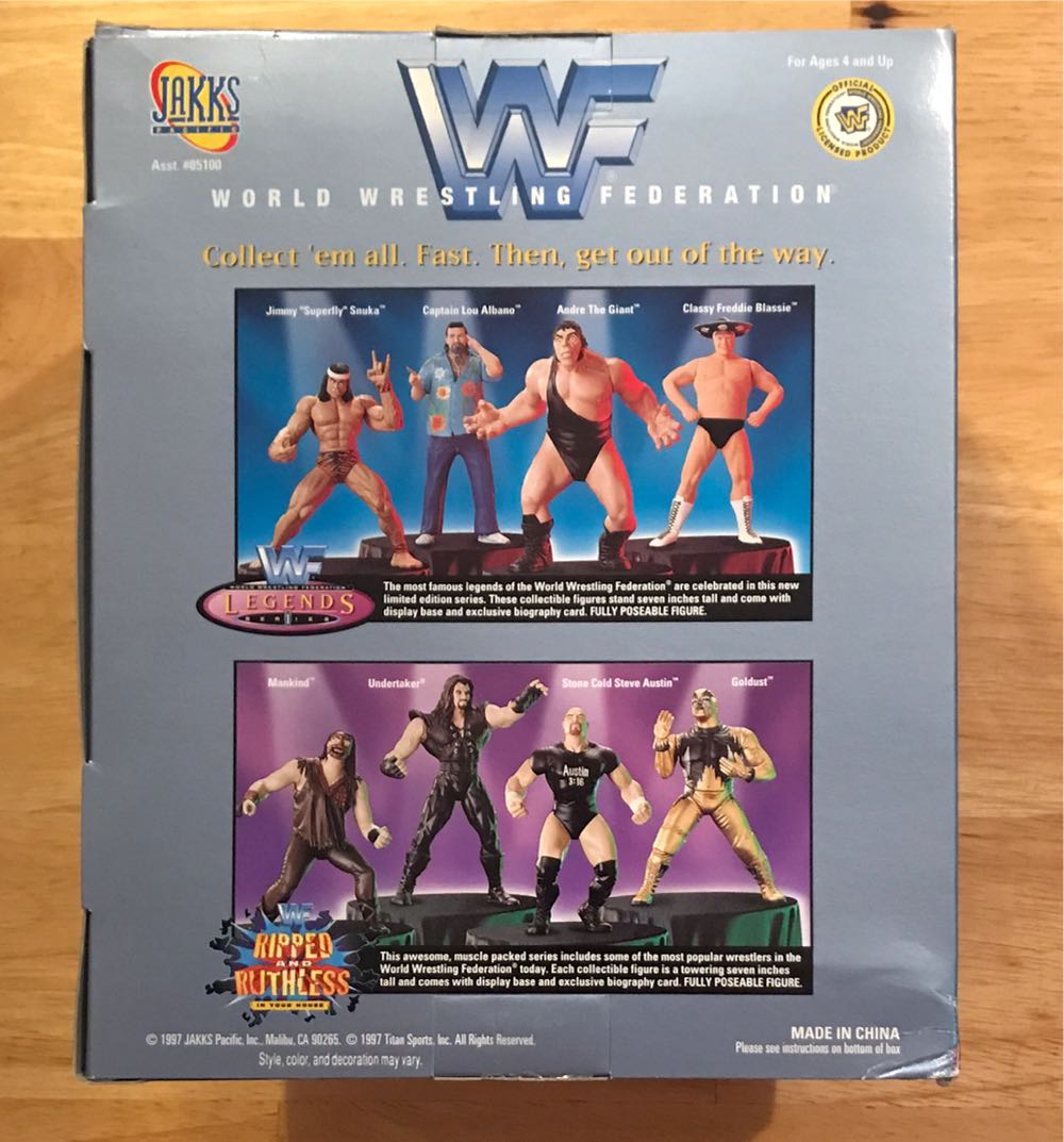 Jakks WWF: Freddie Blassie - WWF Jakks Pacific BCA (WWF Jakks Pacific BCA WWF Legends Series 1) action figure collectible [Barcode 039897851037] - Main Image 2