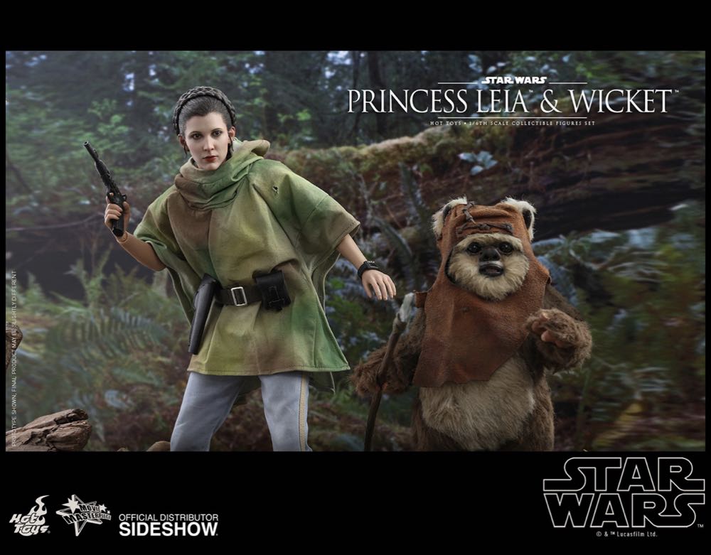 Princess Leia & Wicket - Hot Toys (Sixth Scale Figures) action figure collectible - Main Image 1