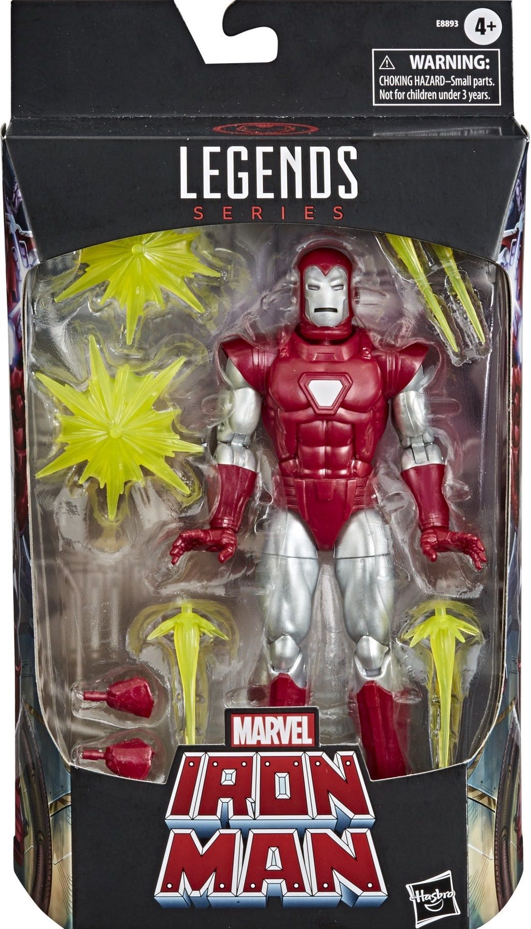 Iron Man (Silver Centurion) (Walgreens Exclusive) (2020) - Hasbro (Marvel Legends 6”) action figure collectible [Barcode 5010993741793] - Main Image 3