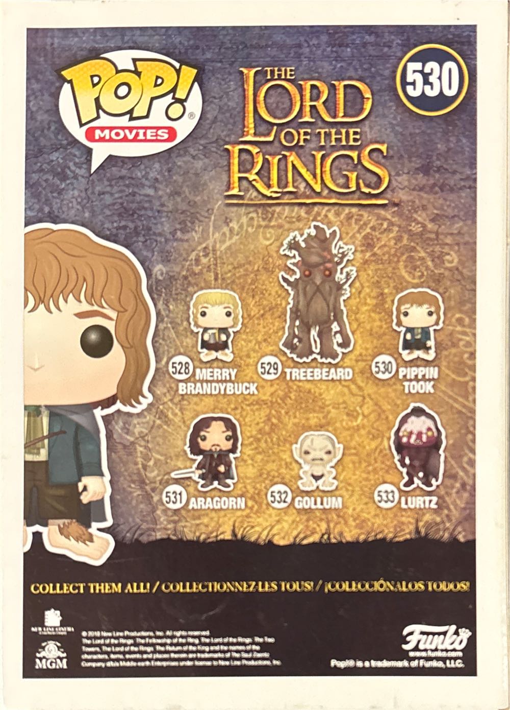 Funko POP LOTR 530 Pippin Took - Funko (Funko POP Lord Of The Rings) action figure collectible [Barcode 889698135641] - Main Image 2
