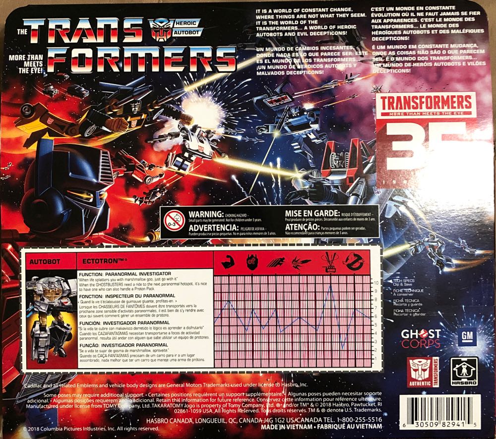 Ectotron (Ghostbusters) - Hasbro (Transformers Collaborative) action figure collectible [Barcode 630509829415] - Main Image 2