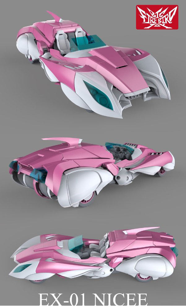 EX-01 Nicee Arcee - Big Firebird Toy (Transformers 3rd Party) action figure collectible [Barcode 6973645600017] - Main Image 4