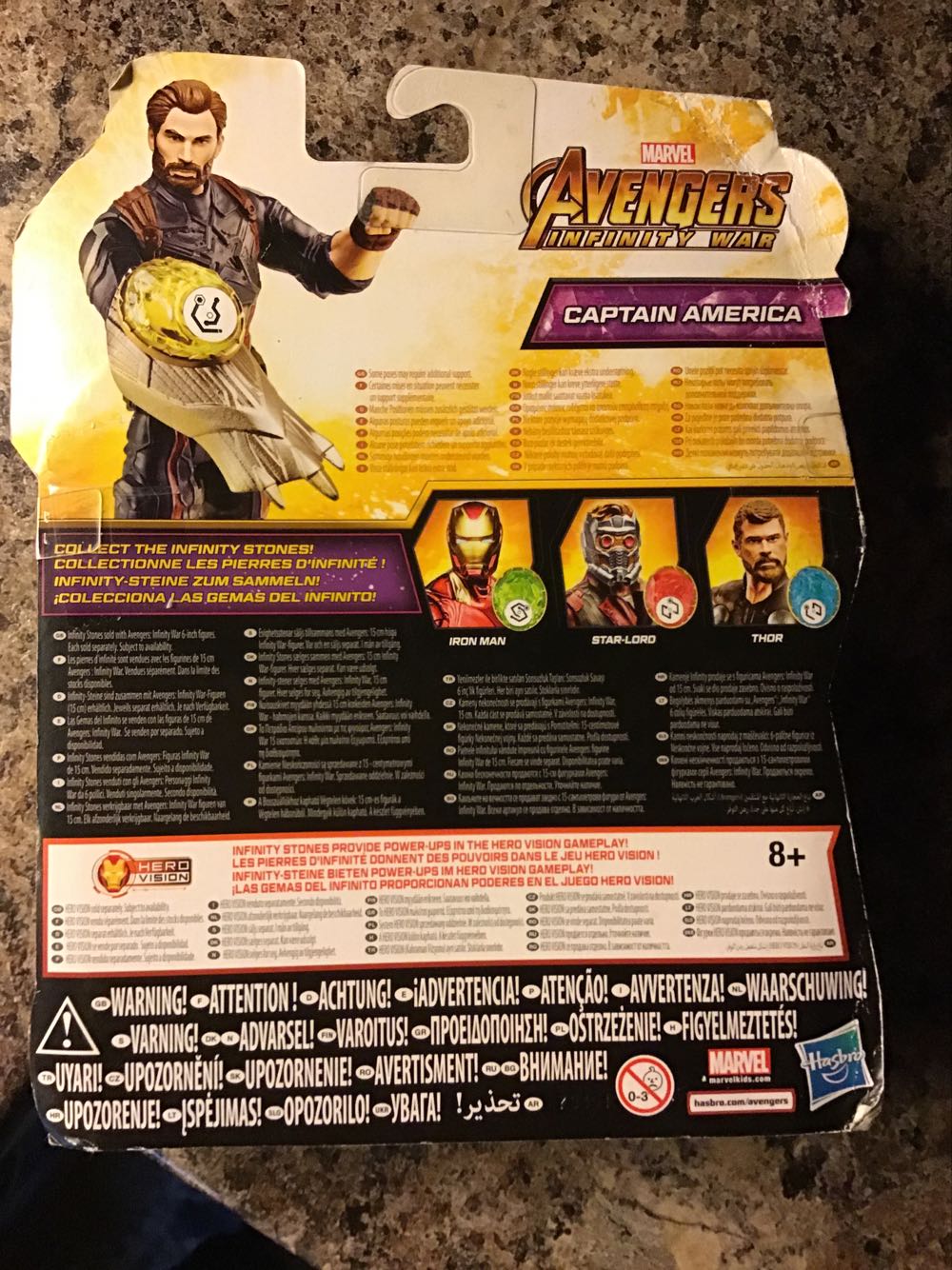 Marvel Avengers Infinity War Captain America Infinity Stone - Hasbro action figure collectible [Barcode 5010993463442] - Main Image 2