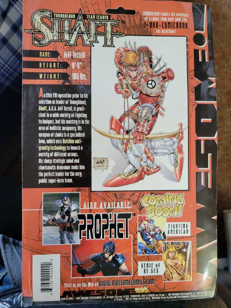 Awesome Toys Shaft Blue Variant  - Extreme Toys (Awesome! Toys) action figure collectible [Barcode 651327000022] - Main Image 2