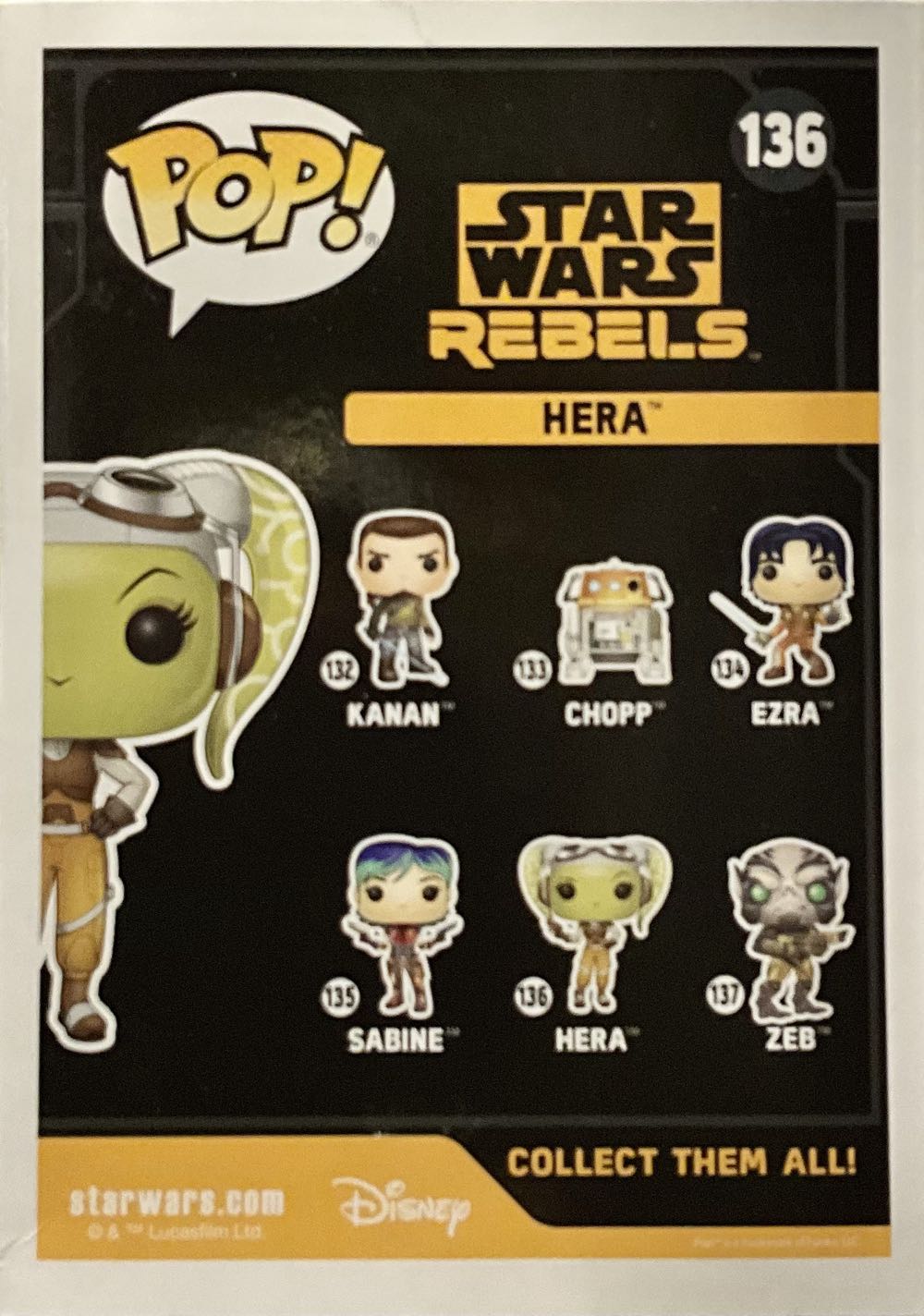 Star Wars: Hera #136 - Funko (Star Wars) action figure collectible [Barcode 889698107747] - Main Image 3