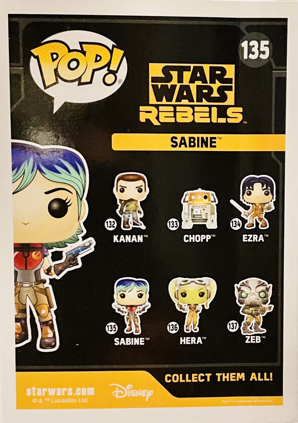 #135 Sabine - Funko Pop! (Funko Pop!) action figure collectible [Barcode 889698107730] - Main Image 4