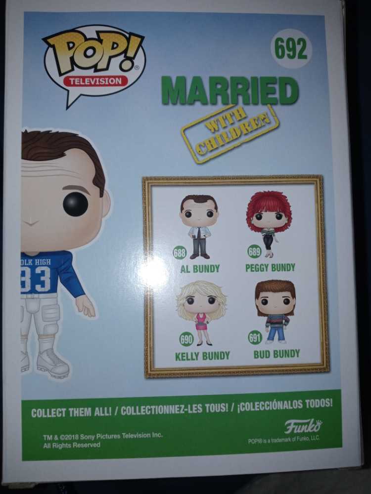 Pop! Television (Married With Children): #692 Al Bundy (Football) - Funko (Married With Children) action figure collectible [Barcode 889698338288] - Main Image 2