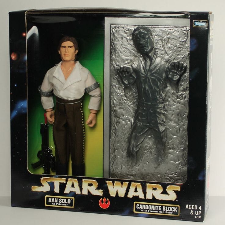 12” Han Solo Prisoner & Frozen in Carbonite Block 2-Pack - Hasbro (Star Wars) action figure collectible [Barcode 076281571058] - Main Image 3