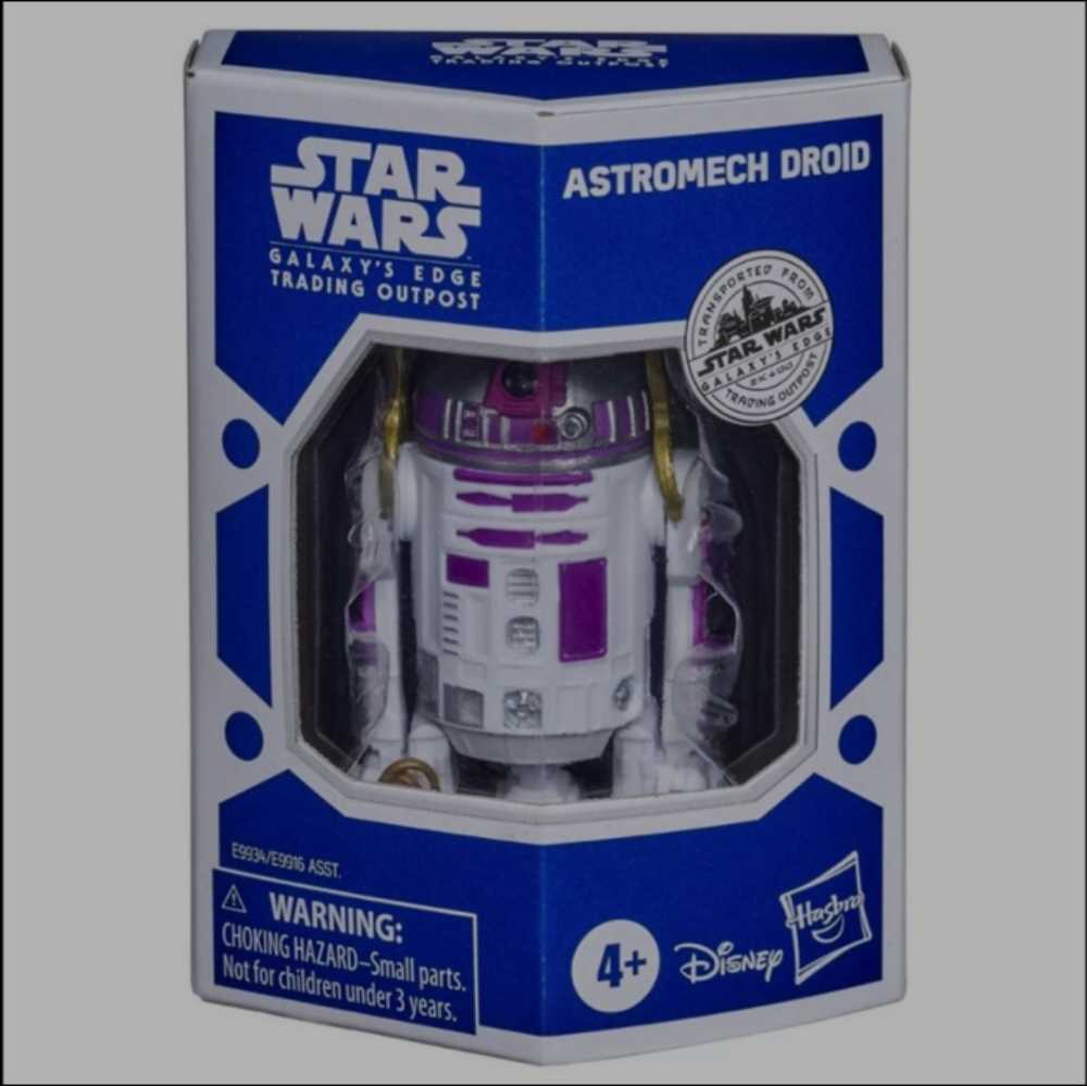 Astromech Droids: Purple & White (Bartender) - Disney / Hasbro (Droid Factory 3.75” 2020: GETO) action figure collectible [Barcode 5010993754915] - Main Image 4