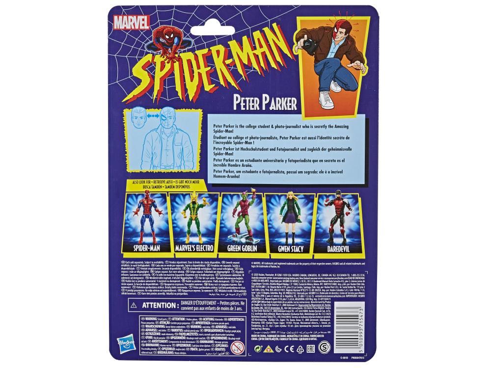 Marvel Legends Spider-Man Retro PETER PARKER - Hasbro (Marvel Legends Retro Series) action figure collectible [Barcode 5010993715473] - Main Image 4