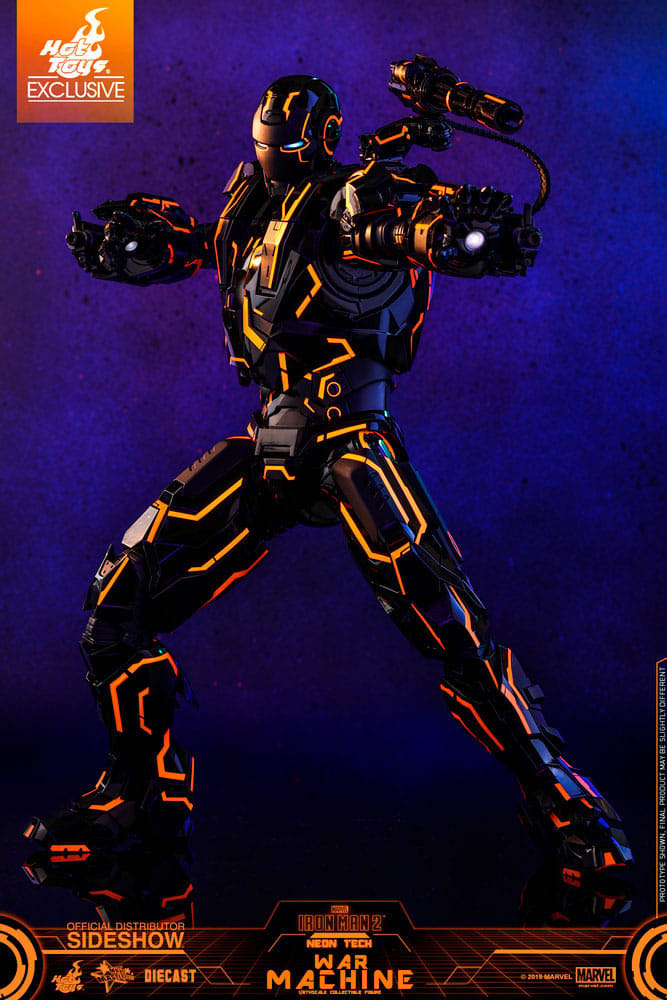 Hot Toys Neon Tech War Machine - Hot Toys (Iron Man) action figure collectible [Barcode 4895228602657] - Main Image 2