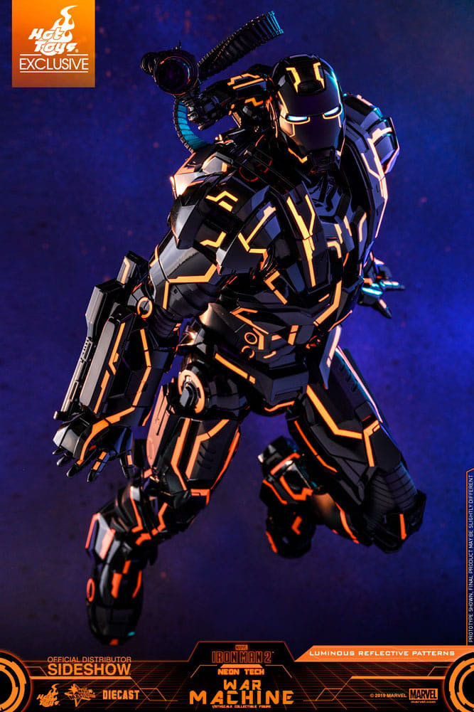Hot Toys Neon Tech War Machine - Hot Toys (Iron Man) action figure collectible [Barcode 4895228602657] - Main Image 3