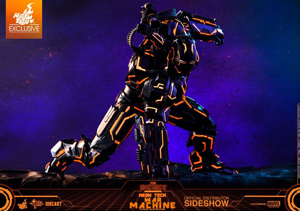 Hot Toys Neon Tech War Machine - Hot Toys (Iron Man) action figure collectible [Barcode 4895228602657] - Main Image 4