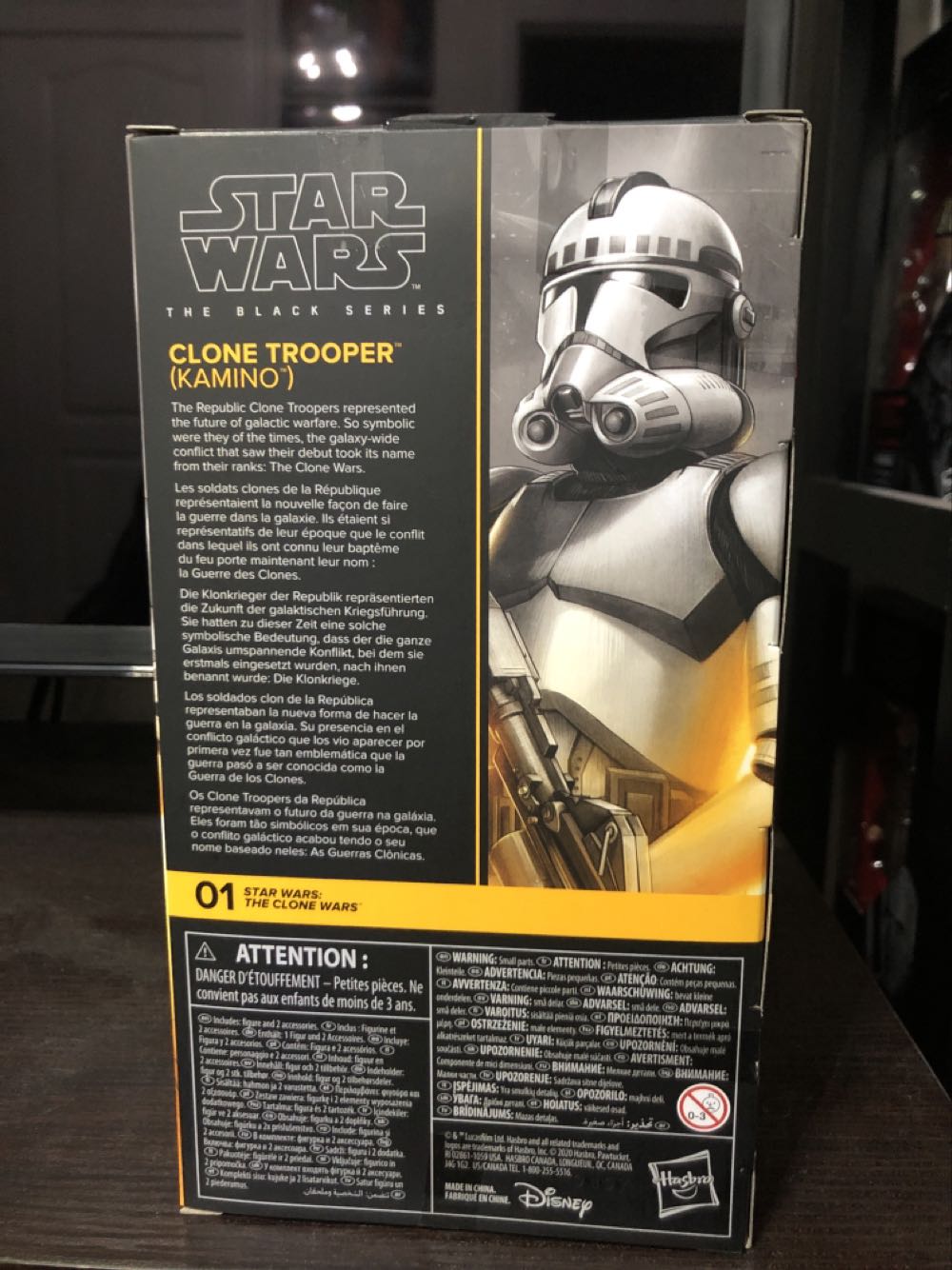 Clone Trooper (Kamino) - Hasbro (Star Wars Black 6”) (Black Series 6” The Clone Wars) action figure collectible [Barcode 5010993749232] - Main Image 2