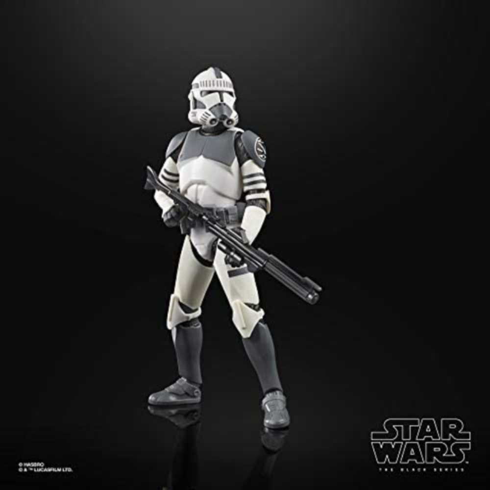 Clone Trooper (Kamino) - Hasbro (Star Wars Black 6”) (Black Series 6” The Clone Wars) action figure collectible [Barcode 5010993749232] - Main Image 4