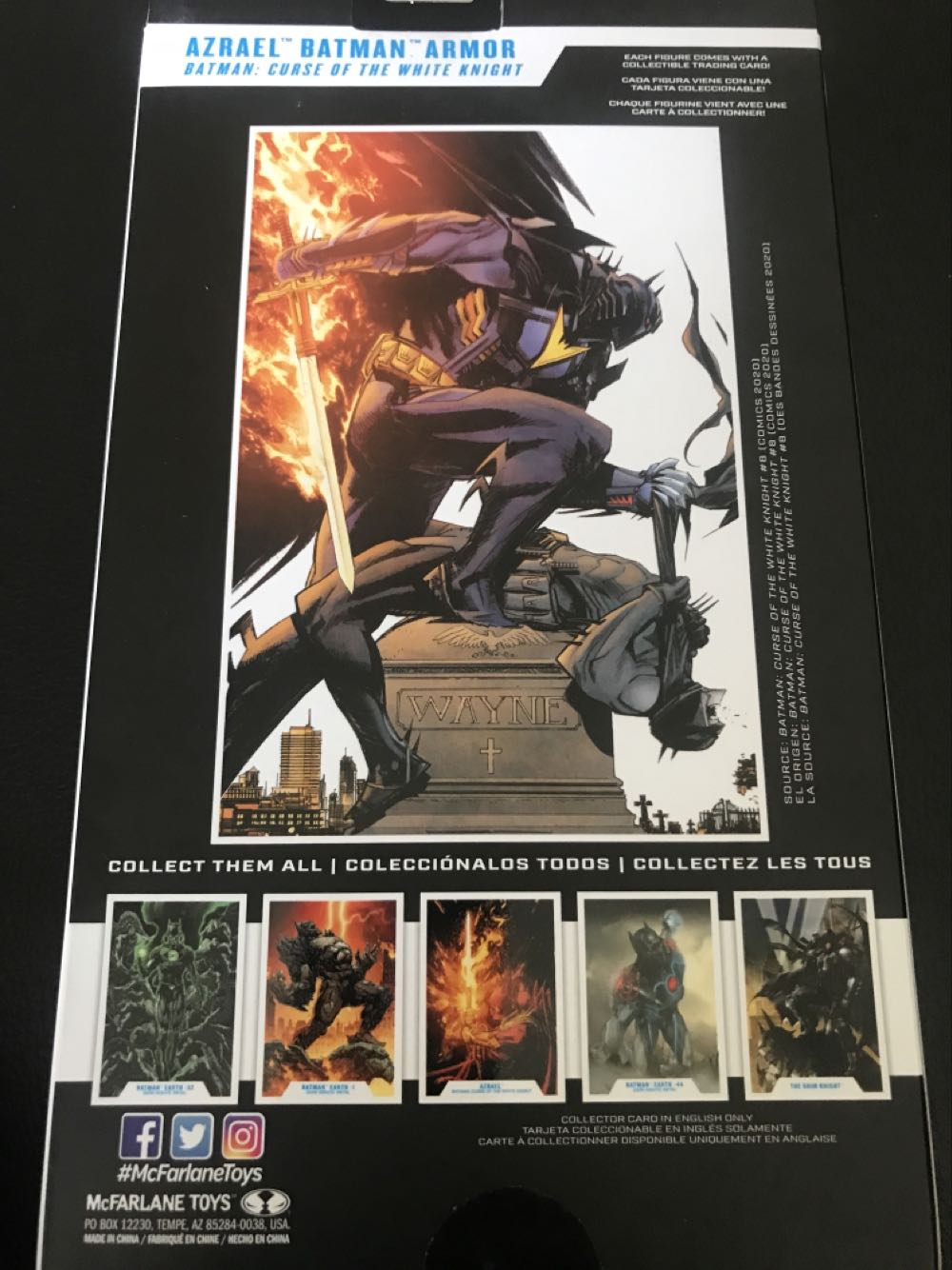 Batman-Azrael Batman Armor - McFarlane Toys (Curse Of The White Knight) action figure collectible [Barcode 787926154092] - Main Image 2
