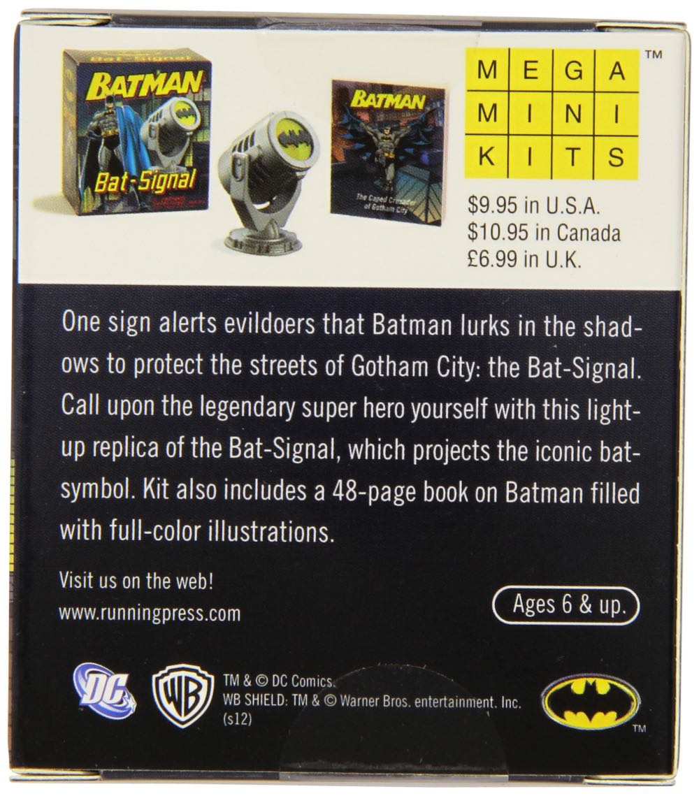 Bat Signal Dc Batman - Bat- Signal - Running Press action figure collectible [Barcode 9780762445264] - Main Image 3