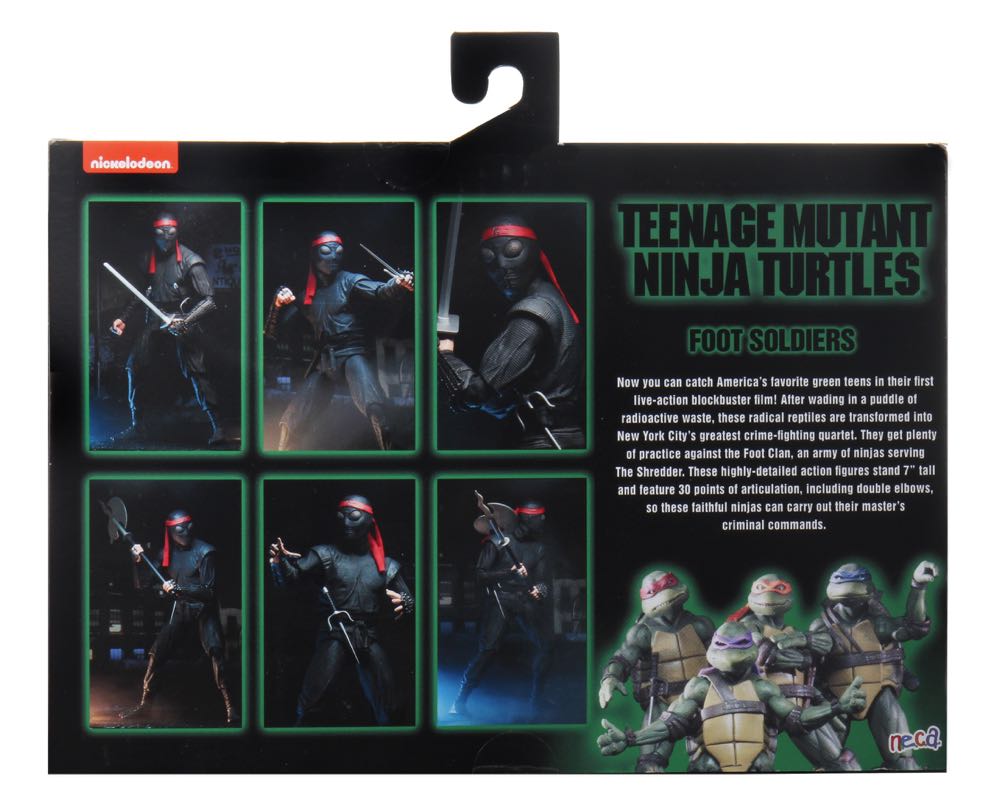NECA- Teenage Mutant Ninja Turtles Foot Soldier 2 Pack - TMNT MOVIE (Neca TMNT 1990 Movie 2 Pack) action figure collectible [Barcode 634482541296] - Main Image 2