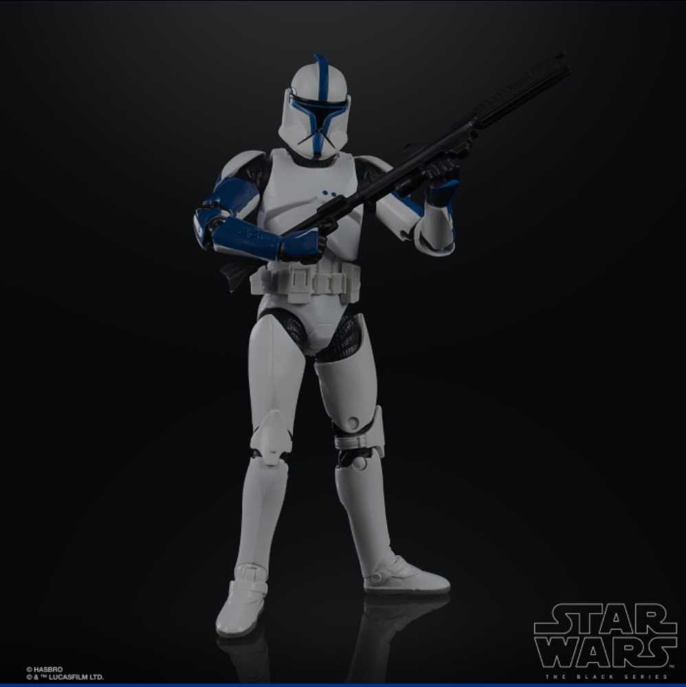 Clone Trooper Lieutenant - Hasbro (Star Wars Black 6”) (Star Wars - The Black Series) action figure collectible [Barcode 5010993750177] - Main Image 4